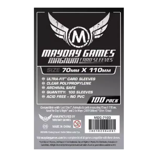 Sleeves Mayday - 70x110 - Lost Cities magnum Standard