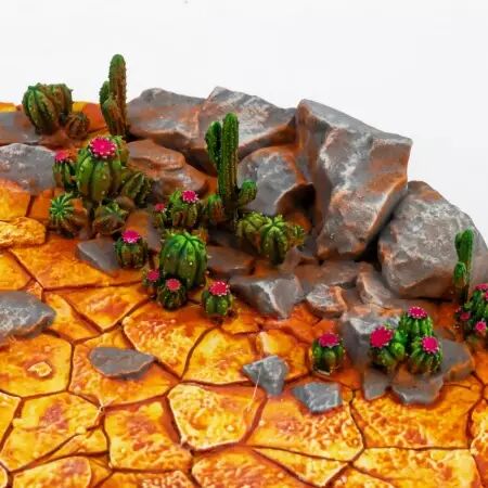 Socle : Dry Lands 130Mm - Wargrounds