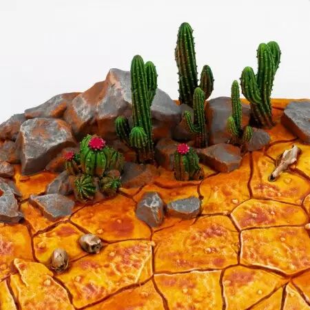 Socle : Dry Lands 170X109Mm - Wargrounds