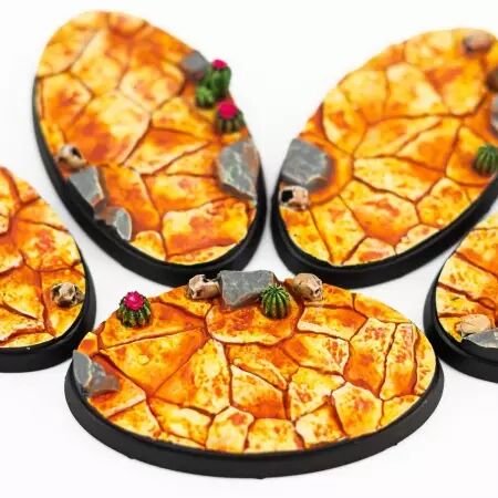 Socle : Dry Lands 60X35Mm - Wargrounds