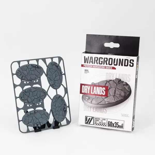 Socle : Dry Lands 60X35Mm - Wargrounds