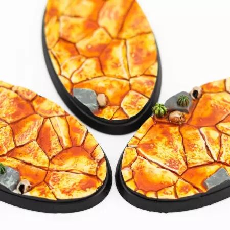 Socle : Dry Lands 75X42Mm - Wargrounds