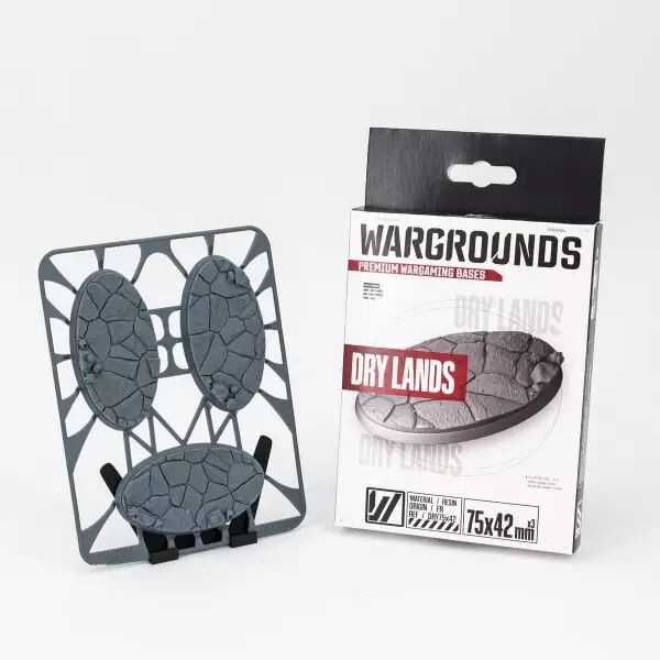 Socle : Dry Lands 75X42Mm - Wargrounds