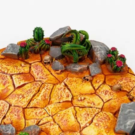 Socle : Dry Lands 80Mm - Wargrounds