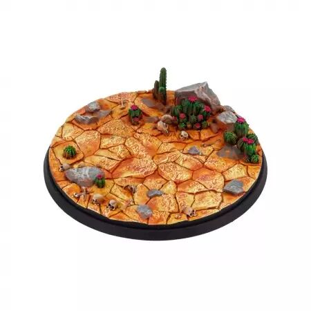 Socle : Dry Lands 90Mm - Wargrounds