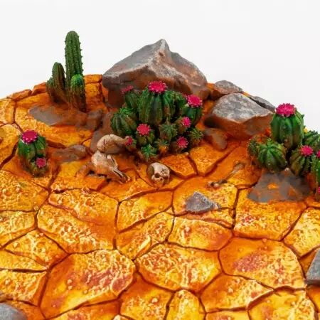 Socle : Dry Lands 90Mm - Wargrounds