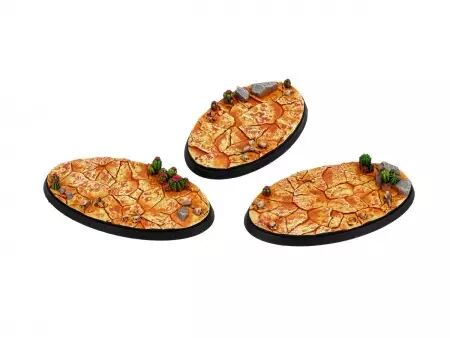 Socle : Dry Lands 90X52Mm - Wargrounds