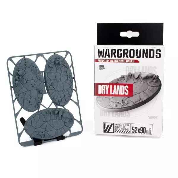 Socle : Dry Lands 90X52Mm - Wargrounds