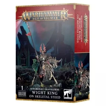 Soulblight Gravelords - Roi Revenant sur Coursier Squelette (Wight king on skeletal steed) - Age of Sigmar