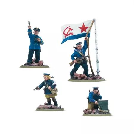 Soviet Naval Brigade HQ - Sovi&eacute;tique - Bolt Action - Warlord Games
