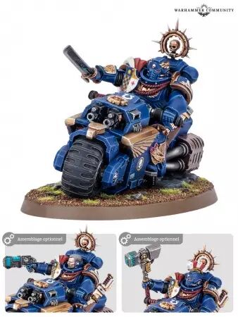 Space Marines : Capitaine &agrave; Moto - Warhammer 40k - Games Workshop