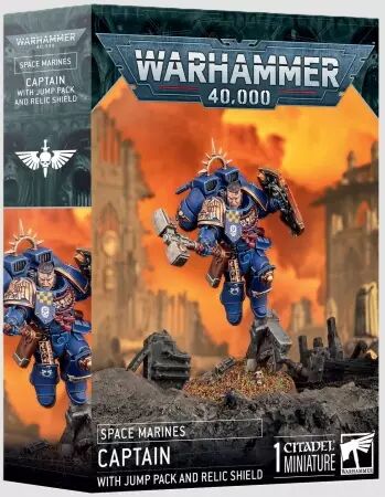 Space Marines : Capitaine avec Réacteur Dorsal et Bouclier Relique - Warhammer 40k - Games Workshop