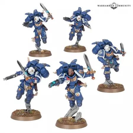 Space Marines : Escouade de V&eacute;t&eacute;rans d\'Avant-garde &agrave; R&eacute;acteurs Dorsaux - Warhammer 40k - Games Workshop