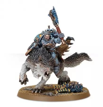 Space Wolves : Wolf Lord on Thunderwolf - Space Marines Warhammer 40k
