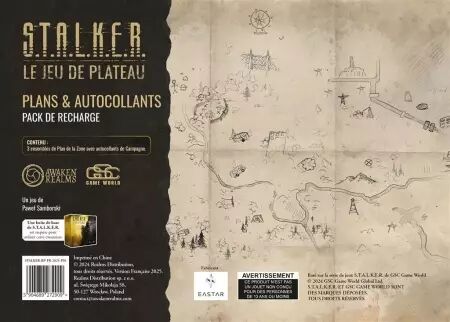 Stalker : Le Jeu de Plateau - Maps & Stickers 1  - Awaken Realms 
