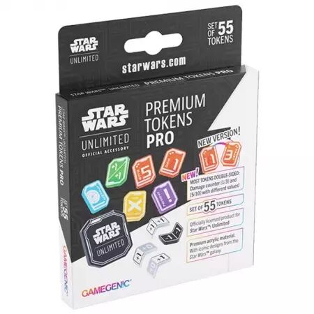 Star Wars : Unlimited - Pions Premium en acrylique - Acrylic Tokens (Nouvelle version 2025)