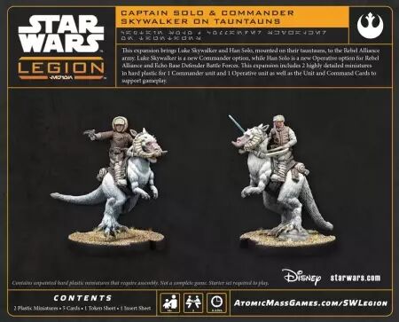 Star Wars L&eacute;gion : Han Solo & Luke Skywalker on Tauntauns