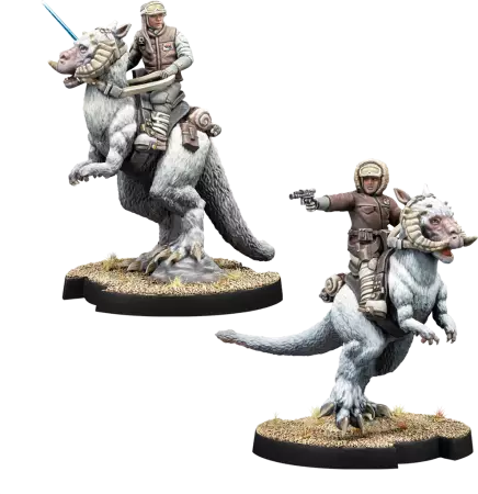 Star Wars L&eacute;gion : Han Solo & Luke Skywalker on Tauntauns