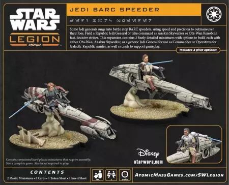 Star Wars Legion : Jedi General on BARC Speeder​ - Extension 