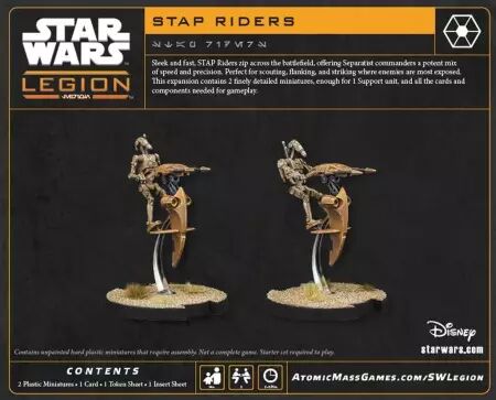 Star Wars L&eacute;gion - Pilotes de STAP Extension d\'unit&eacute; - Version 2026