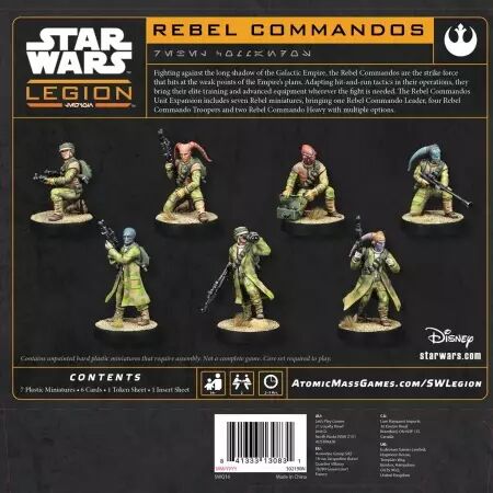 Star Wars Légion : Rebel Commandos (Resculpt 2025) - Extension d\'unité