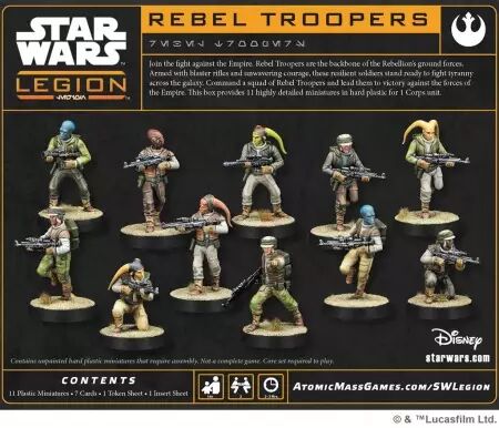 Star Wars Légion : Rebel Troopers (Resculpt) - Extension d\'amélioration