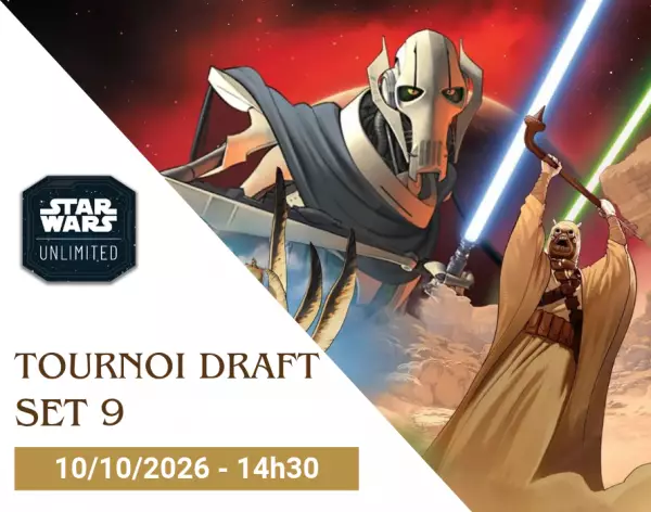 Star Wars Unlimited - Tournoi Draft Set 9 - 10/10/2026 - 14h30