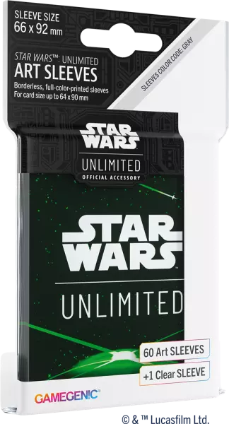 Stars Wars Unlimited - Art Sleeves - Card Back Green