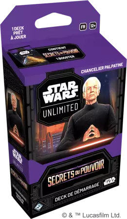 Stars Wars Unlimited - Secrets du Pouvoir - Deck 1 joueur Chancelier Palpatine (Français)
