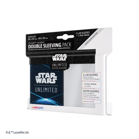 Stars Wars Unlimited - Sleeves Double Pack - Space Blue