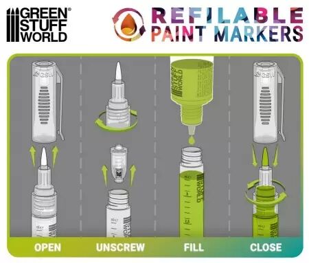 Stylo-feutre rechargeable taille 1 - Green Stuff World