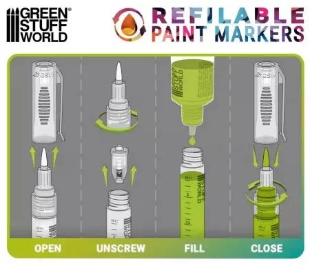 Stylo-feutre rechargeable taille 1 - Green Stuff World