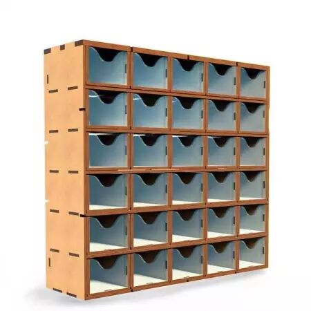 Support vertical en MDF avec 30 tiroirs - Green Stuff World