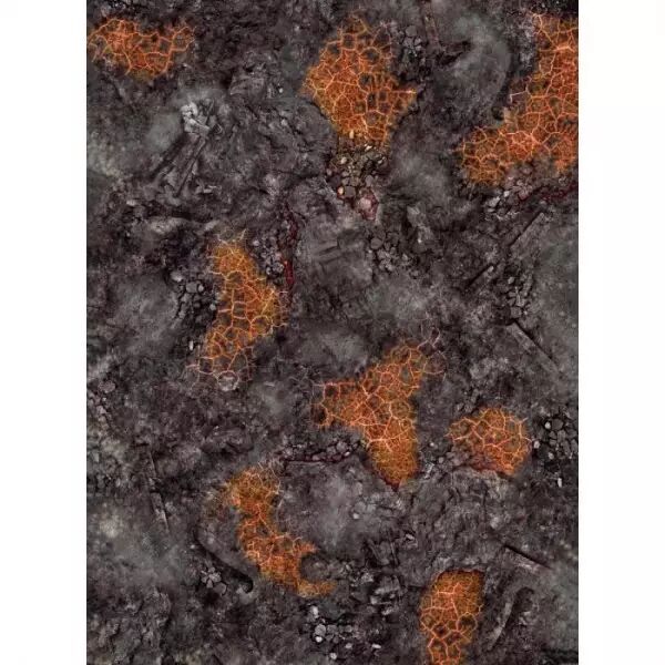 Tapis de jeu n�opr�ne - Red Blight battlefield 44�x60� / 112�152 cm- single-sided rubber mat