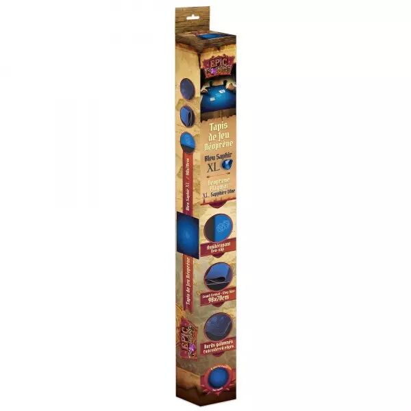 Tapis de Jeu Neoprene 90 x 70 cm D20 Bleu Saphir