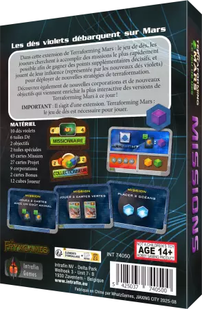 Terraforming Mars : Le Jeu de dés - Extension : Missions- Jacob Fryxelius - Intrafin Games