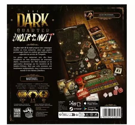 The Dark Quarter - Extension : Au Plus Noir De La Nuit  - Evan Derrick - Lucky Duck Games