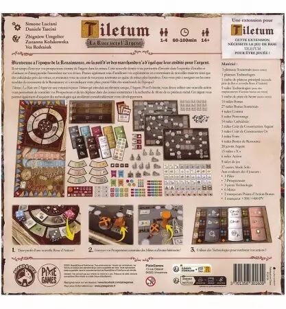 Tiletum - Extension : La Ruée Vers l\'Argent - Board & Dice