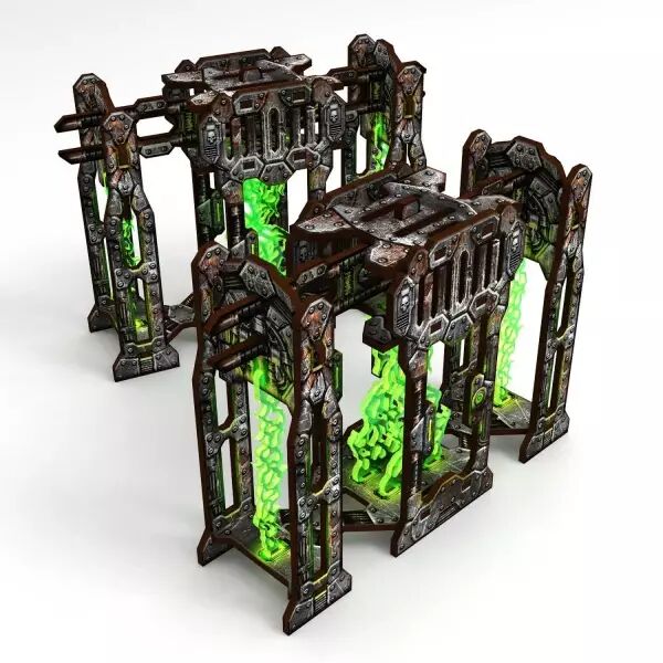 Tours d\'�nergie pr�peints 11e �dition Warhammer 40k- Green Stuff World