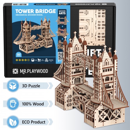 Tower Bridge Maquette 3D Mobile En Bois