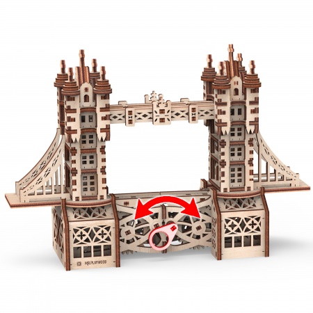 Tower Bridge Petite Maquette 3D Mobile En Bois