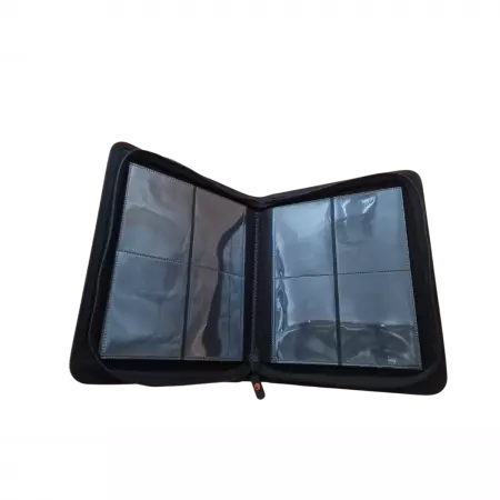 TreasureWise - WiseGuard Mini Zip Toploader Binder 4 cases - 112 cartes - Noir