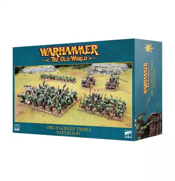 Tribus d\'Orques et Gobelins -  Bataillon de Tribus d\'Orques & Gobelins - Warhammer the Old World  - Games Workshop