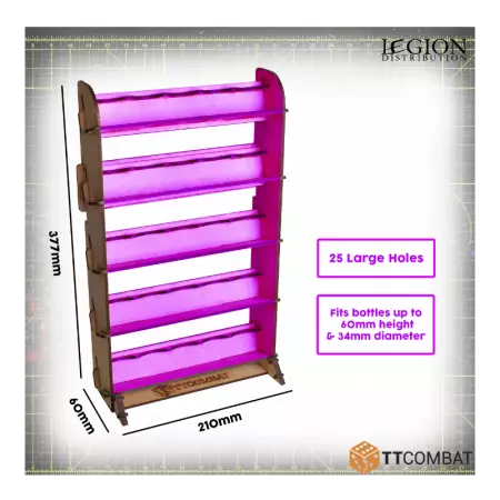 TT Combat - Universal Colour 25 Paint Rack