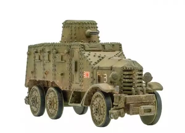 Type 91 So-Mo Armoured Car � Auto-blind�e Rail/Route (Japon) - Bolt Action - Warlord Games