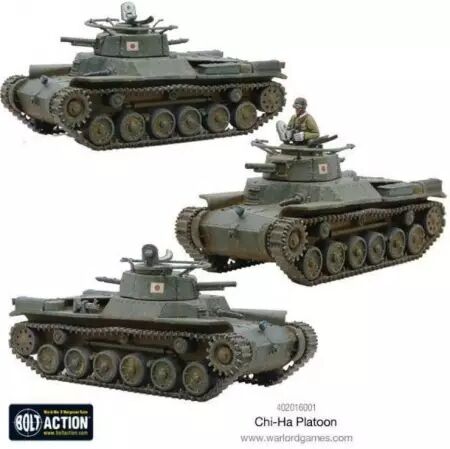 Type 97 Chi-Ha Platoon � Peloton de Chars Moyens Japonais (28mm) - Bolt Action - Warlord Games