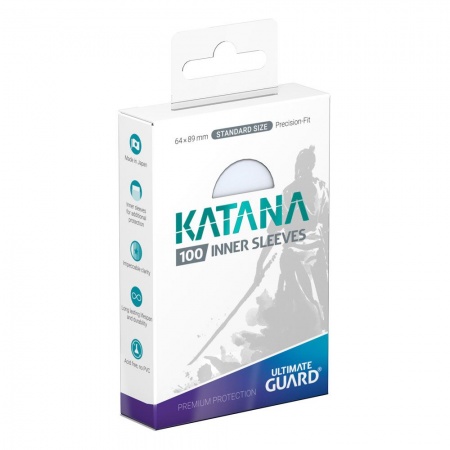 Ultimate Guard - 100 Katana Inner Sleeves - standard - Transparent