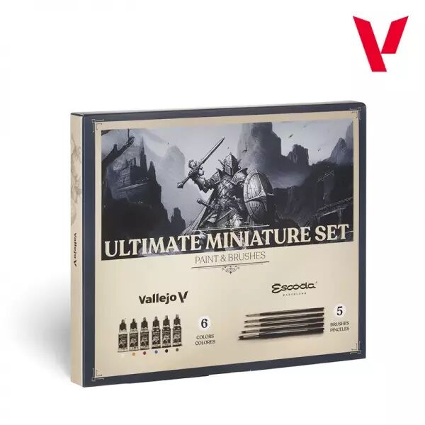 Ultimate Miniature Set: Paint & Brushes - Vallejo