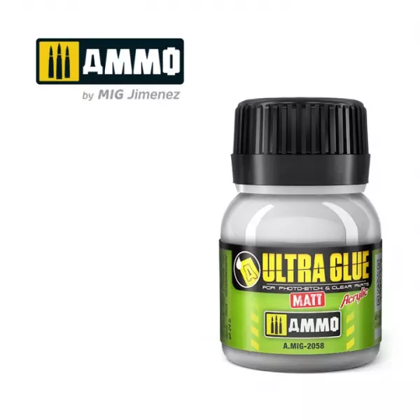 Ultra Glue Matt - For Etch.Clear Parts & More (Acrylic Waterbase Glue)  - Mig Jimenez
