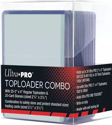 Ultra PRO : 25 Toploader Combo Card Box